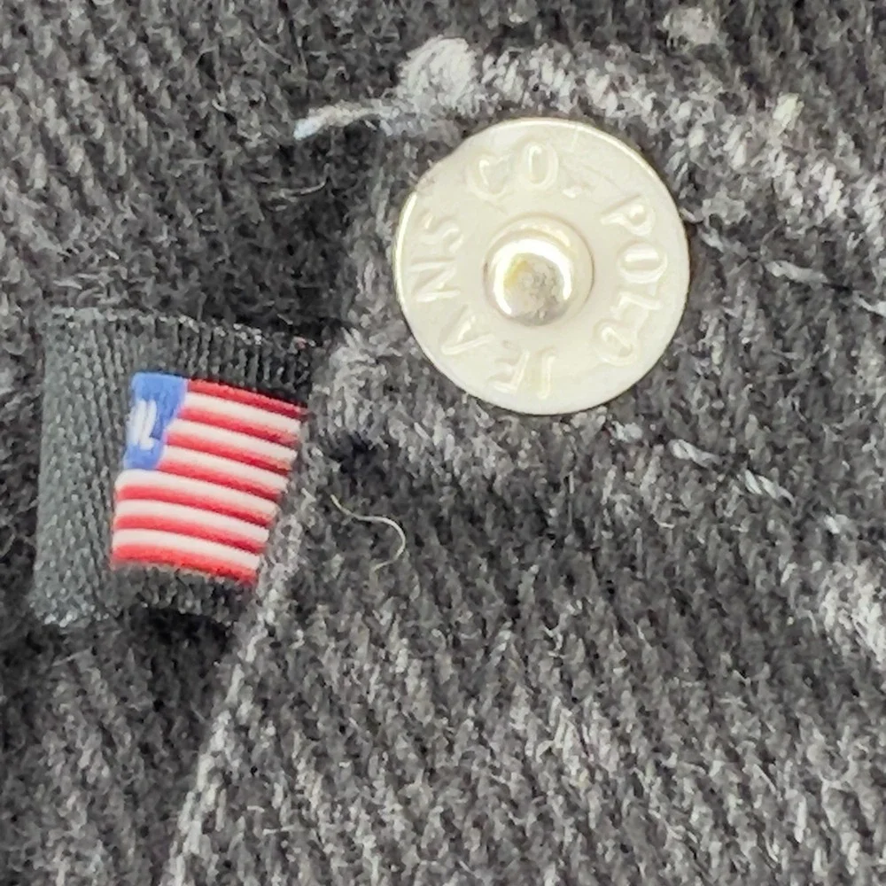 Vtg Y2k Polo Jeans Co. Ralph Lauren RL-67 Black Denim Jeans 38X32 Mexico Loose - Picture 11 of 16